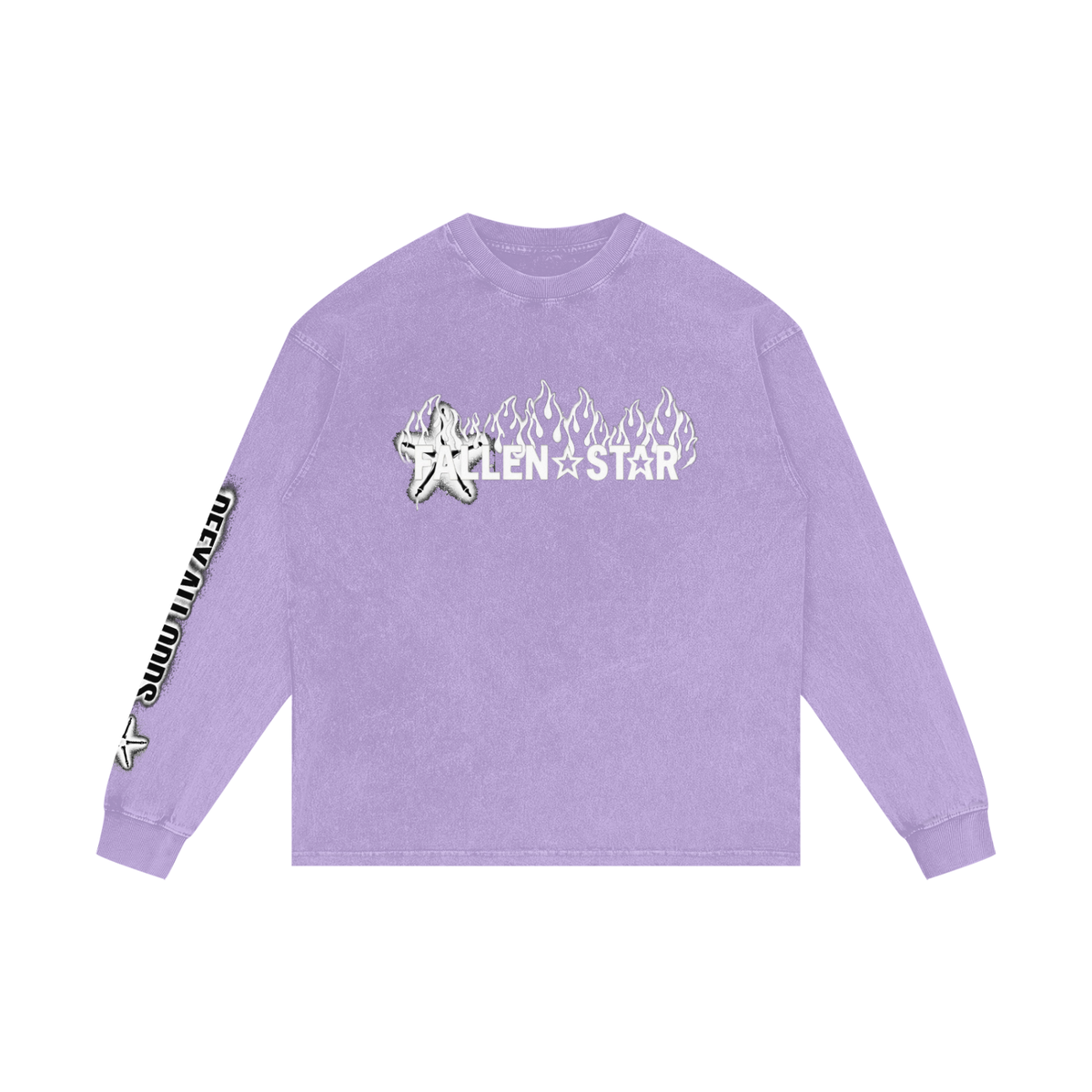 fallenstarAcid Wash Oversize Long Sleeve T-Shirt