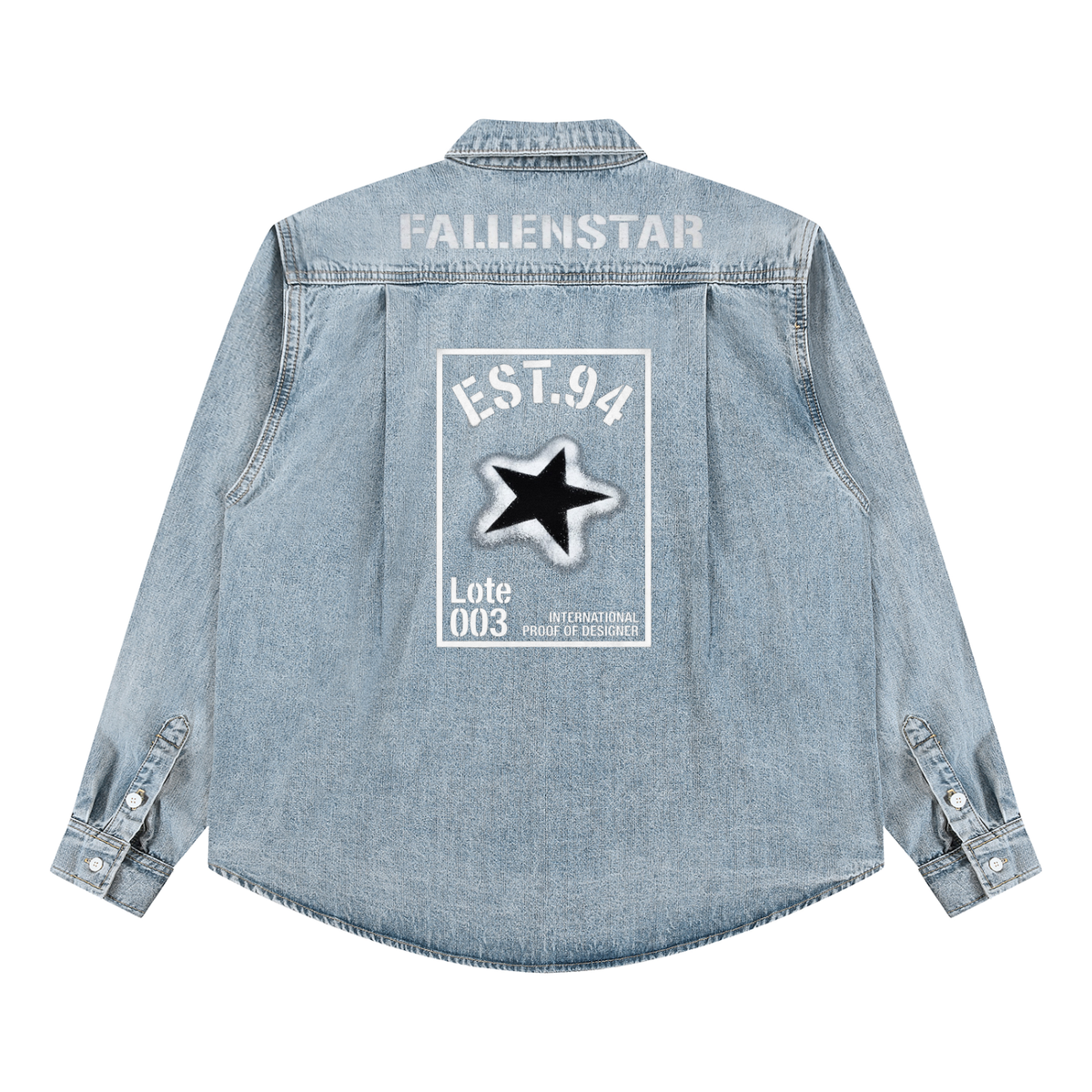 Unisex Vintage Wash Denim Shirt