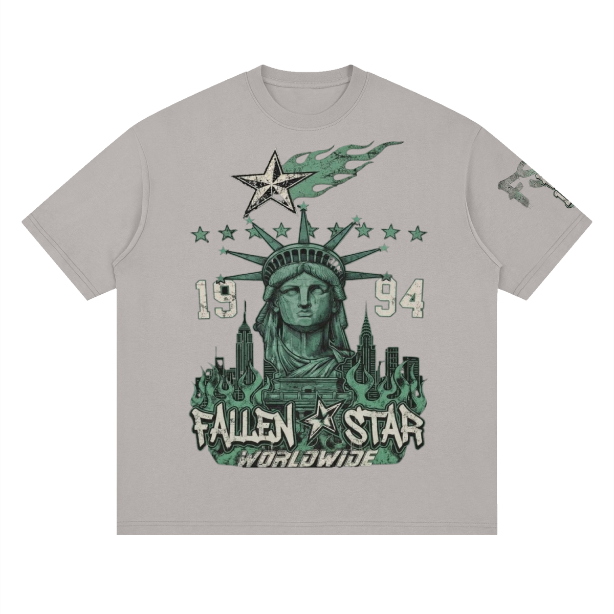 fallenstar. Streetwear Loose Drop Shoulder T-Shirt