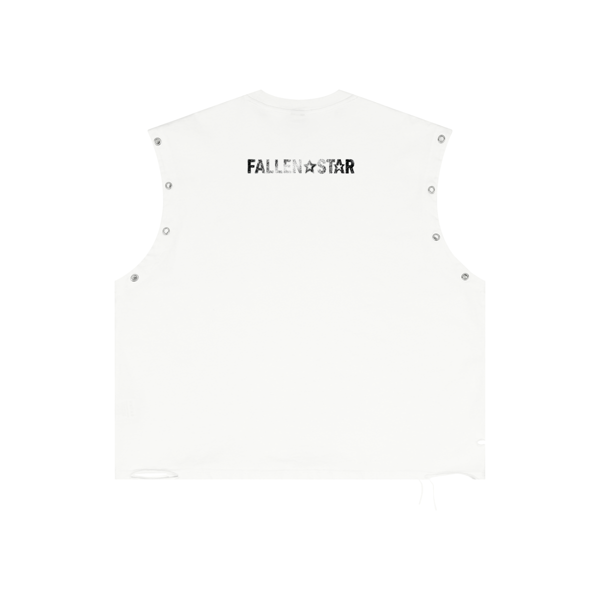 fallenstar Distressed Grommet Eyelet Tank Top
