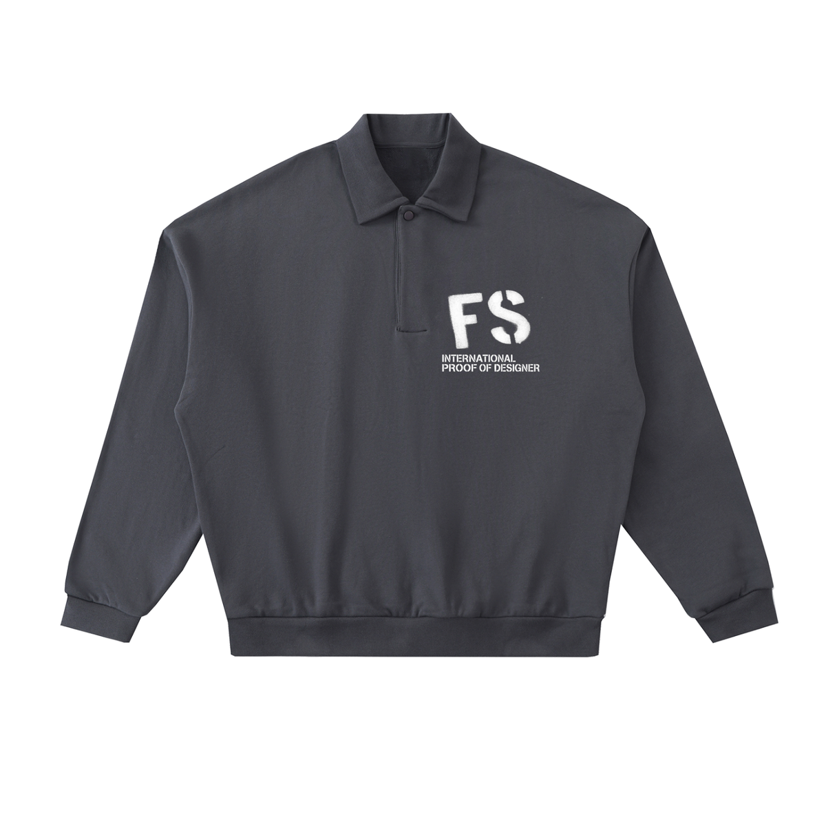 Heavyweight Fleece Polo Sweatshirt