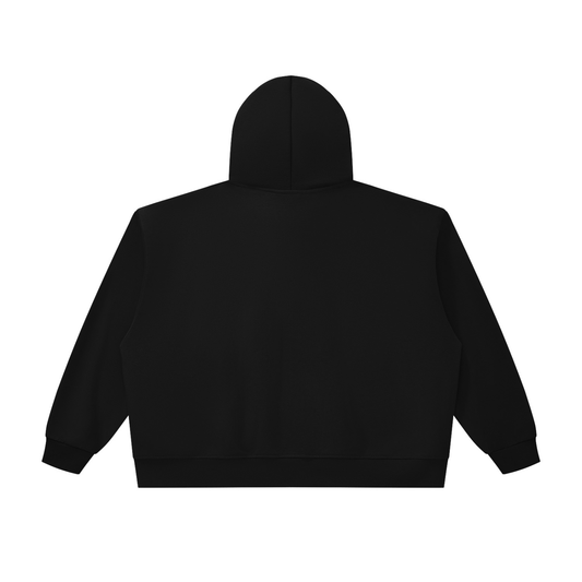 Unisex Oversized Chunky-Zip Boxy Hoodie