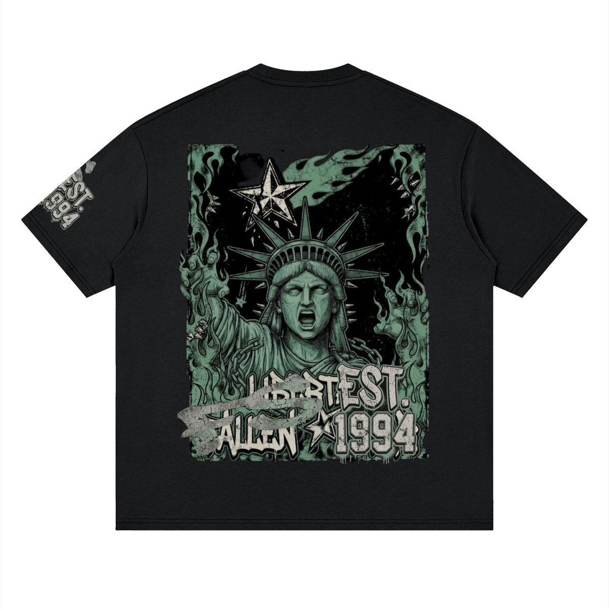 fallenstar. Streetwear Loose Drop Shoulder T-Shirt