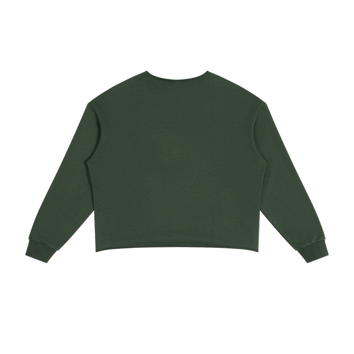 Unisex Paneled Raw Edge Boxy Sweatshirt