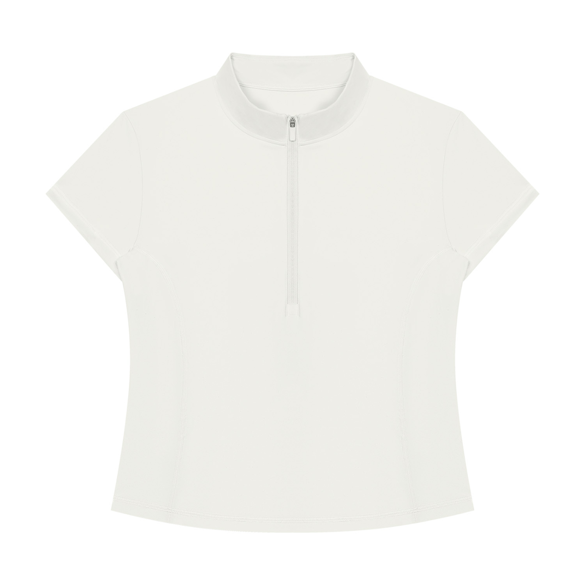 Women's Yoga Quarter-Zip Mock Neck T-Shirt