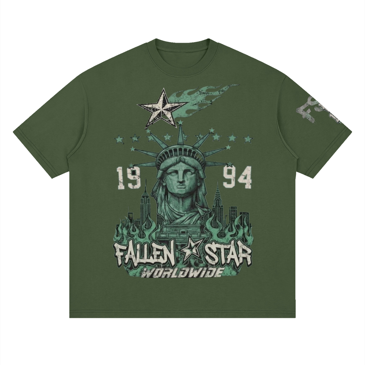 fallenstar. Streetwear Loose Drop Shoulder T-Shirt