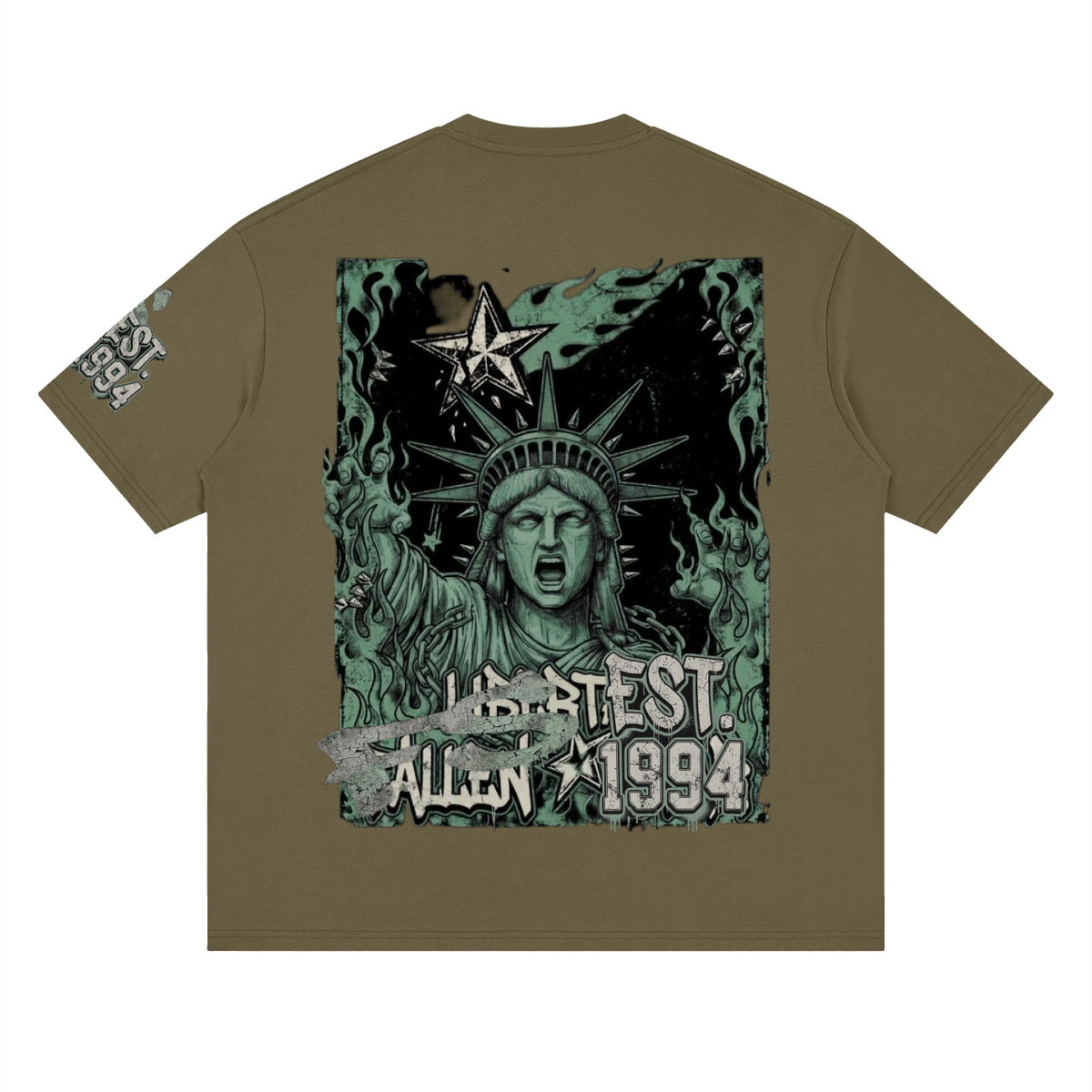 fallenstar. Streetwear Loose Drop Shoulder T-Shirt