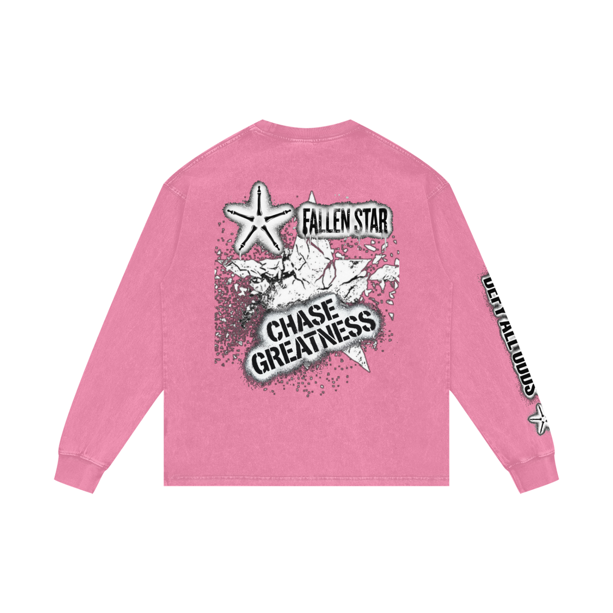 fallenstarAcid Wash Oversize Long Sleeve T-Shirt