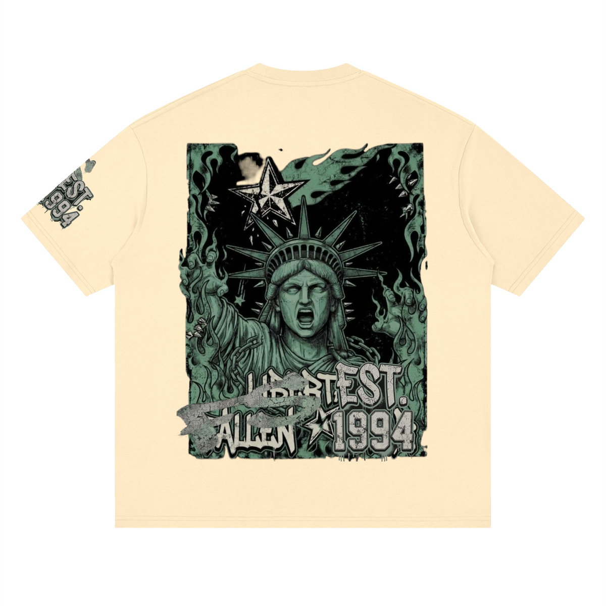 fallenstar. Streetwear Loose Drop Shoulder T-Shirt