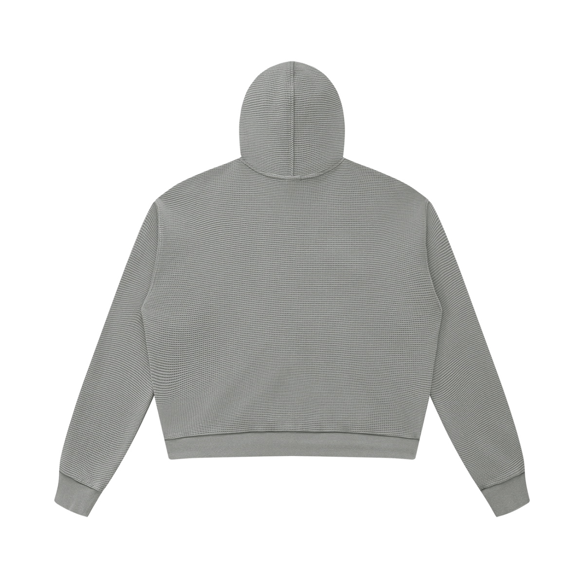 Unisex Mineral Wash Boxy Waffle Hoodie