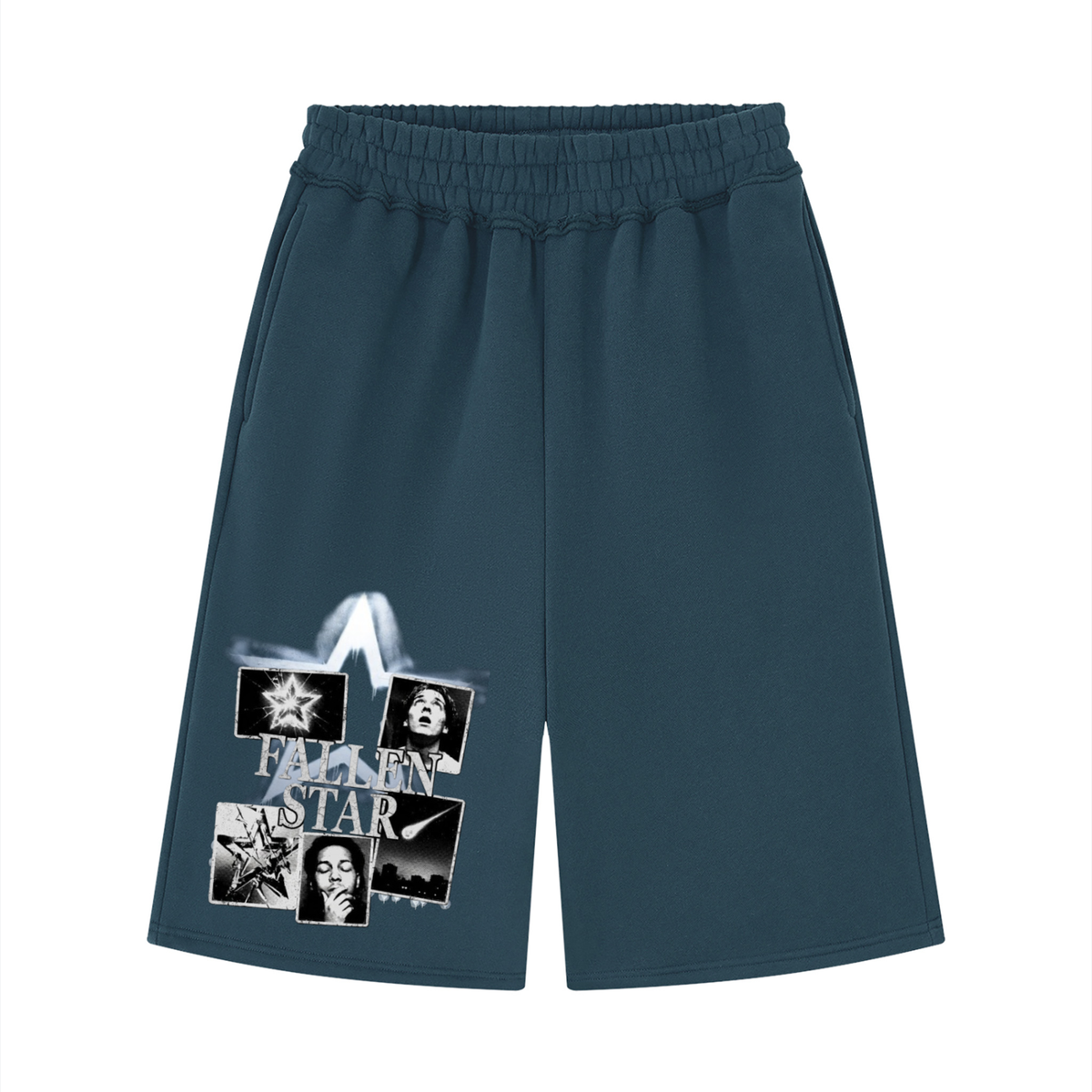 fallenstar Unisex Raw Edge Fleece Shorts