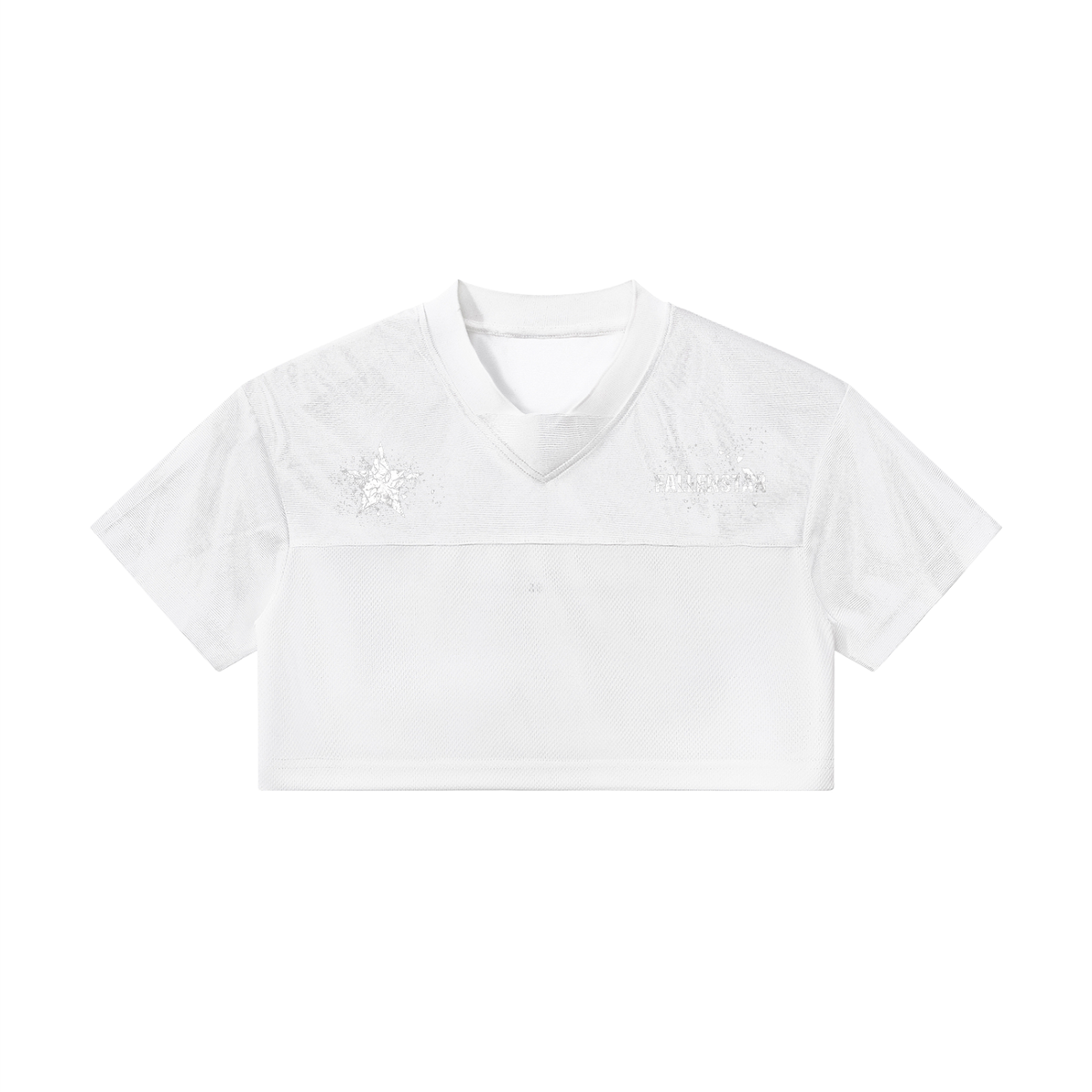 fallenstar Women’s Cropped Paneled V-Neck Jersey
