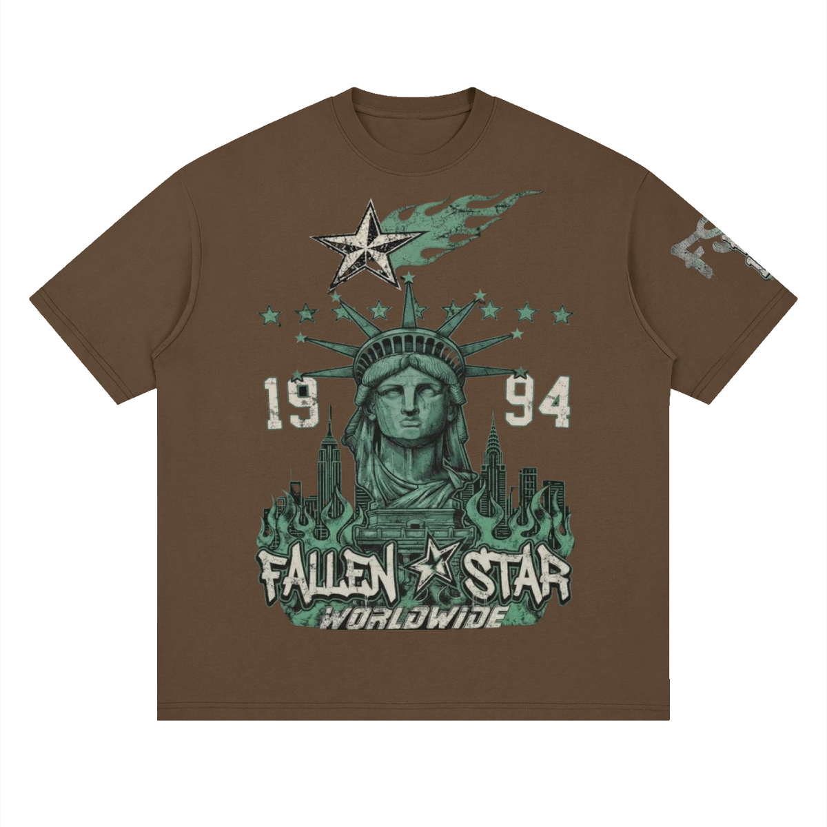 fallenstar. Streetwear Loose Drop Shoulder T-Shirt