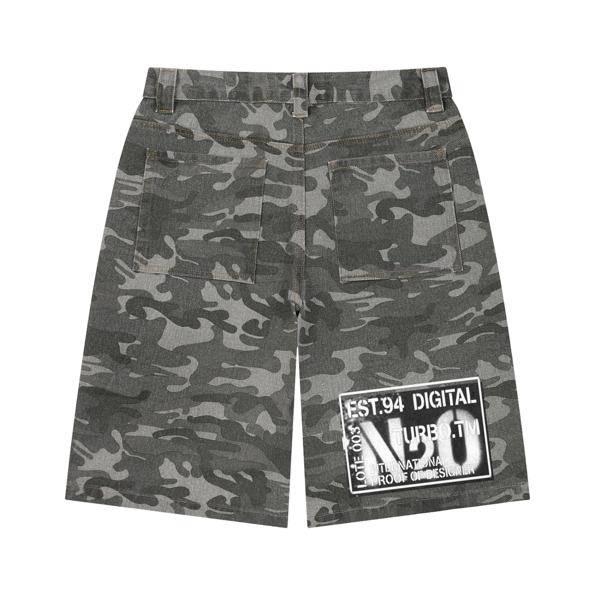 Men's Wide Leg Camo Shorts
