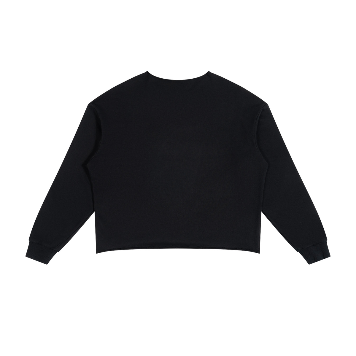 Unisex Paneled Raw Edge Boxy Sweatshirt