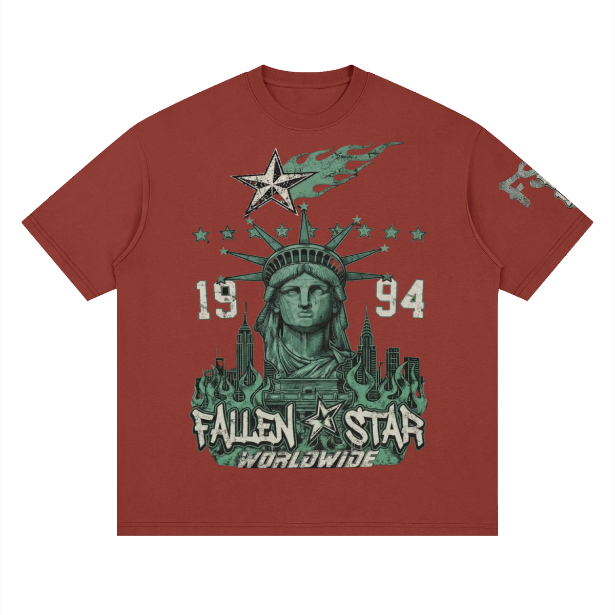 fallenstar. Streetwear Loose Drop Shoulder T-Shirt
