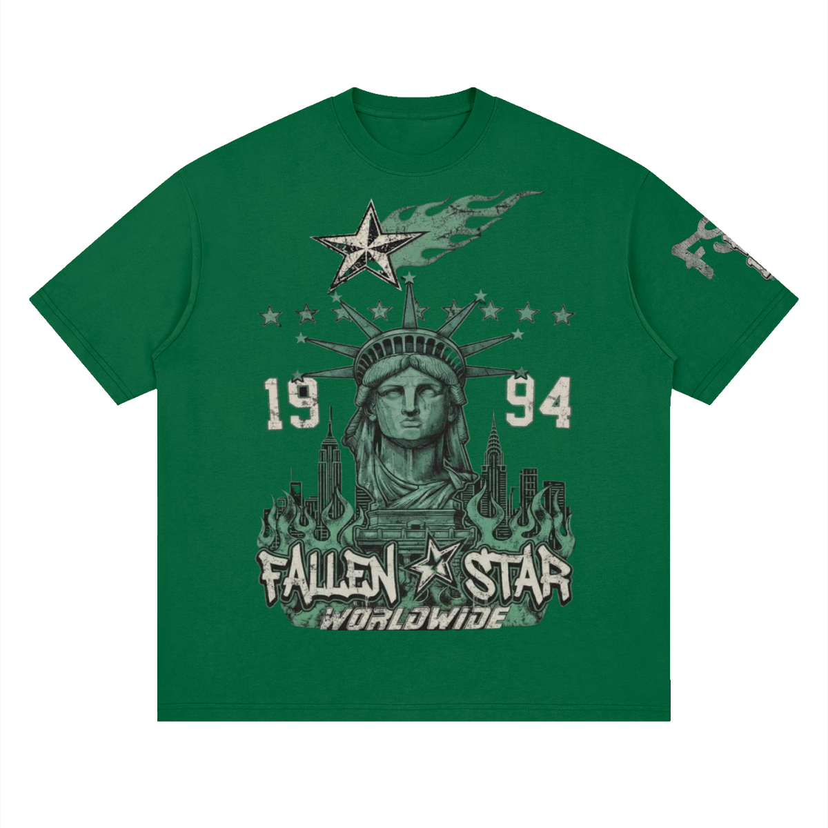 fallenstar. Streetwear Loose Drop Shoulder T-Shirt