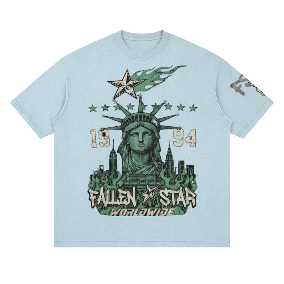 fallenstar. Streetwear Loose Drop Shoulder T-Shirt