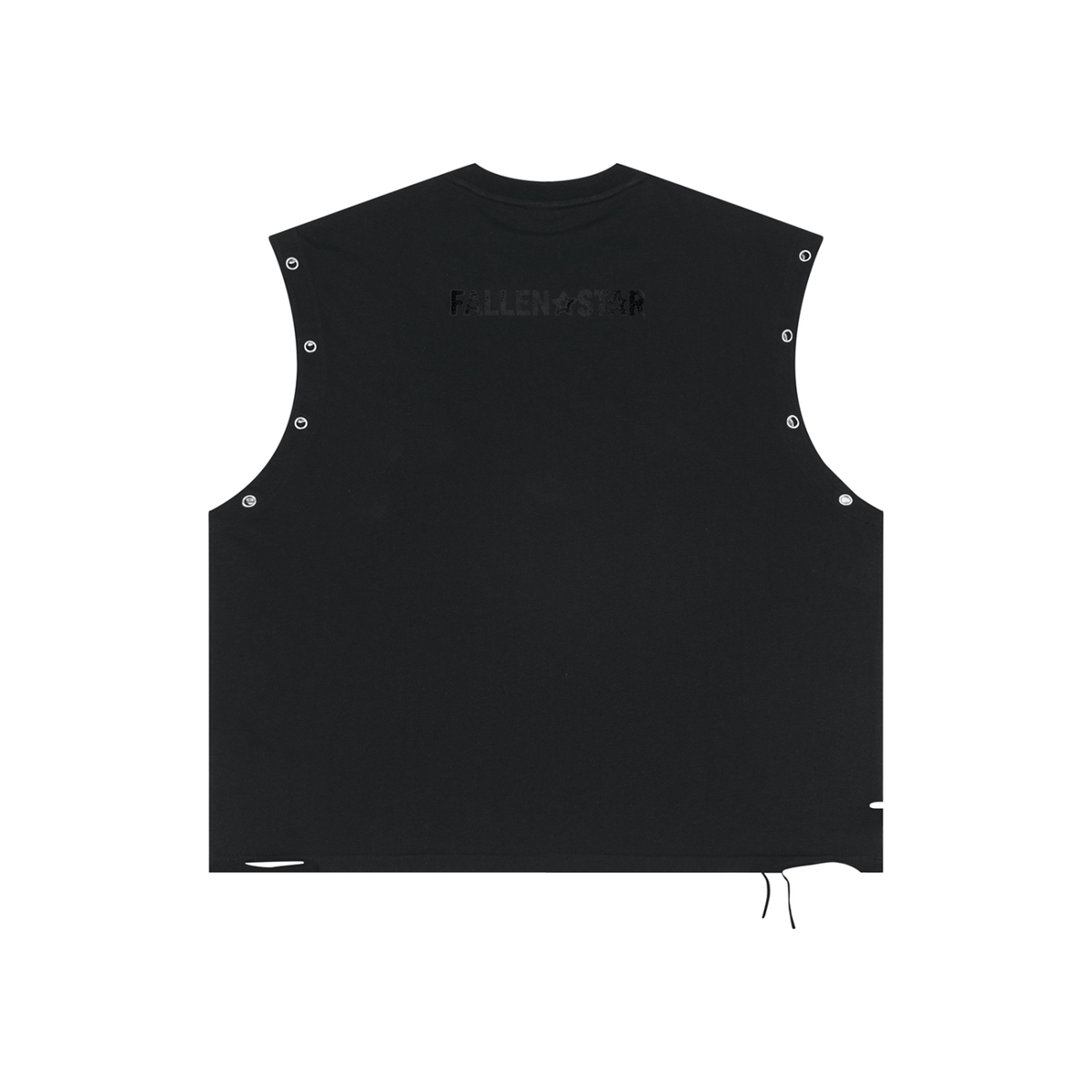 fallenstar Distressed Grommet Eyelet Tank Top