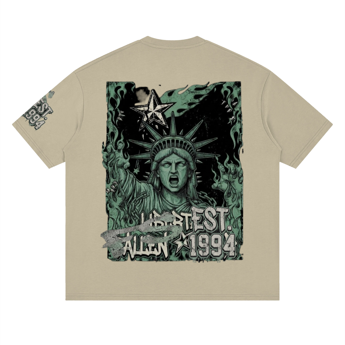 fallenstar. Streetwear Loose Drop Shoulder T-Shirt
