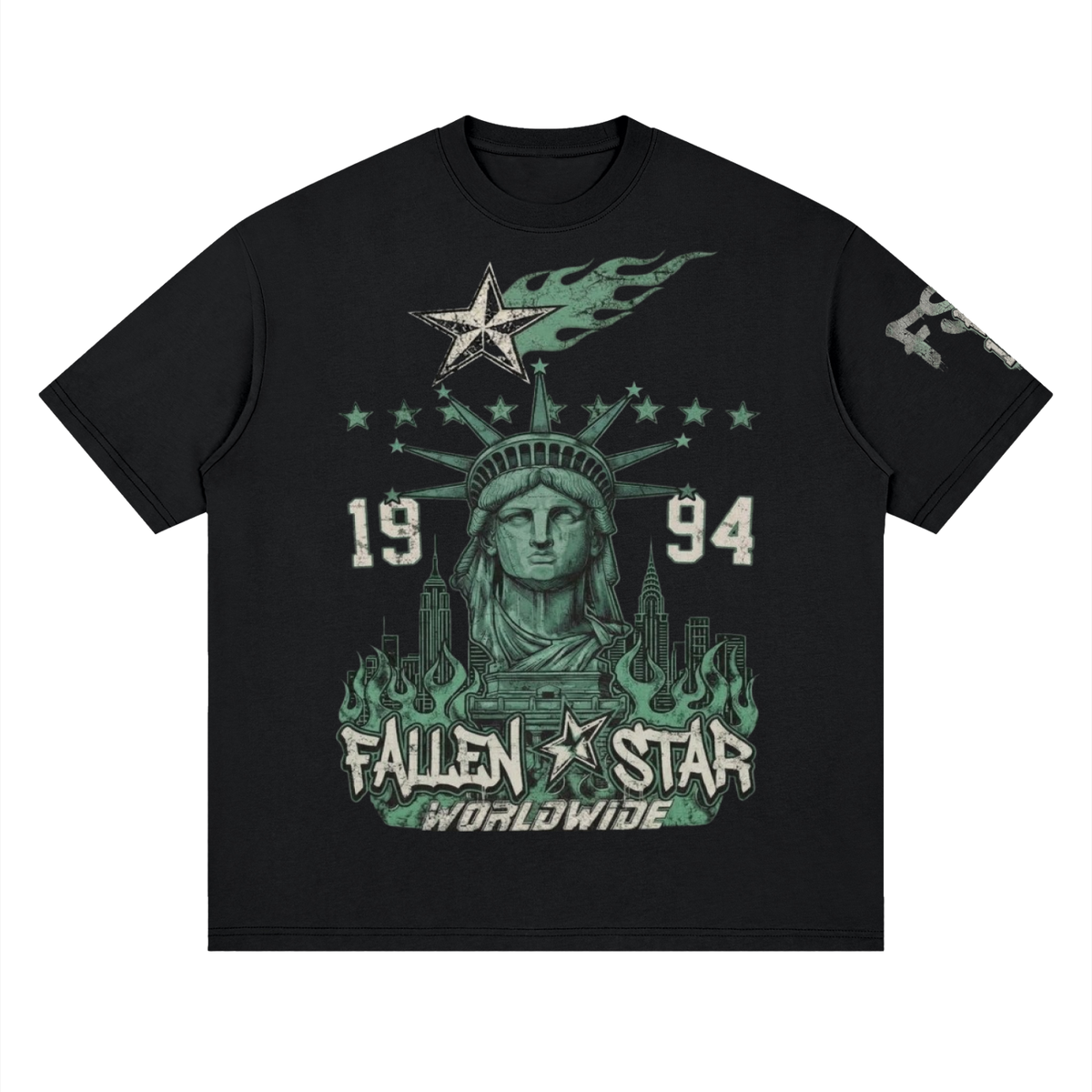 fallenstar. Streetwear Loose Drop Shoulder T-Shirt