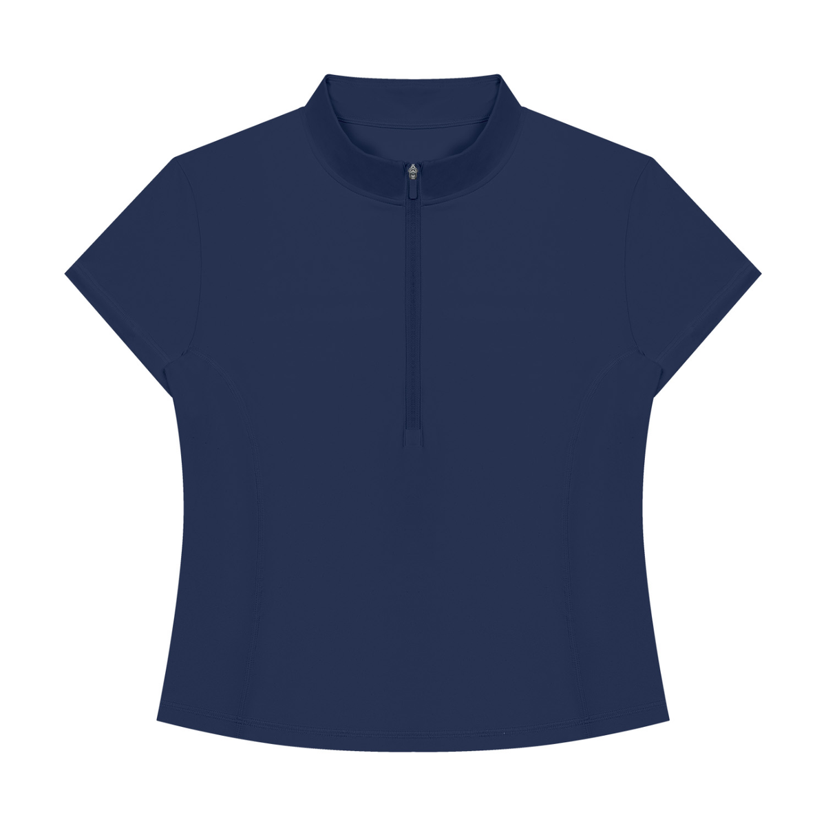 Women's Yoga Quarter-Zip Mock Neck T-Shirt