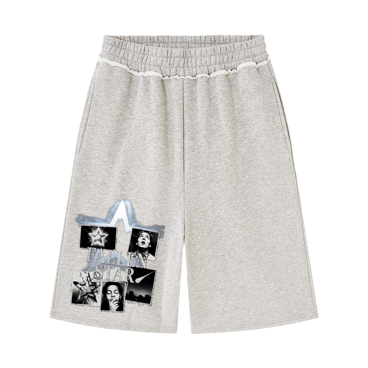 fallenstar Unisex Raw Edge Fleece Shorts