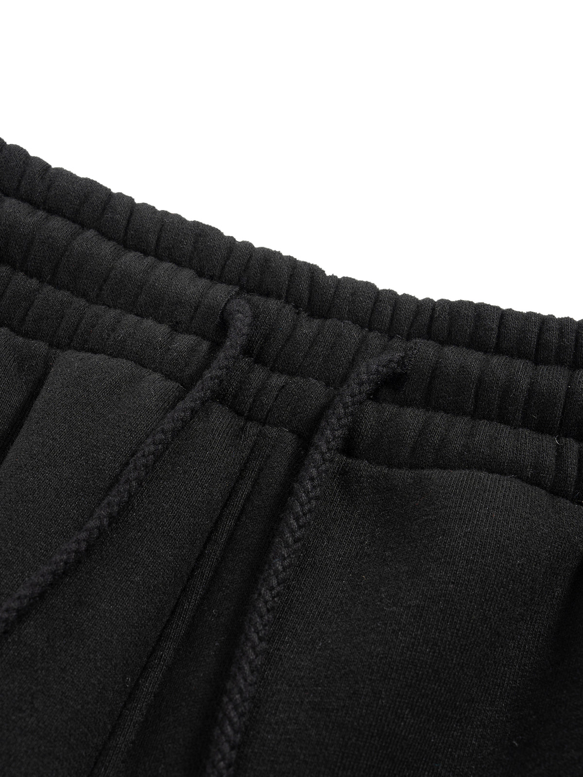 Fleece Drawstring Straight-Leg Sweatpants