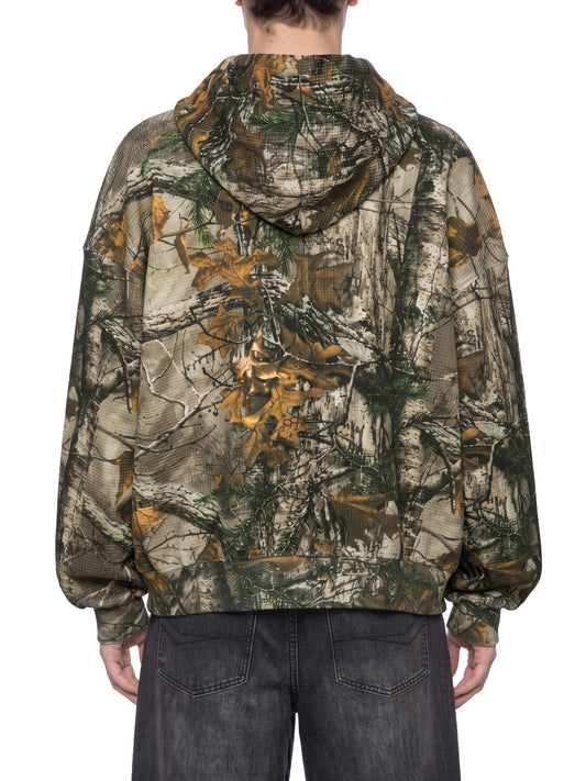 Unisex Waffle Tree Camo Boxy Hoodie