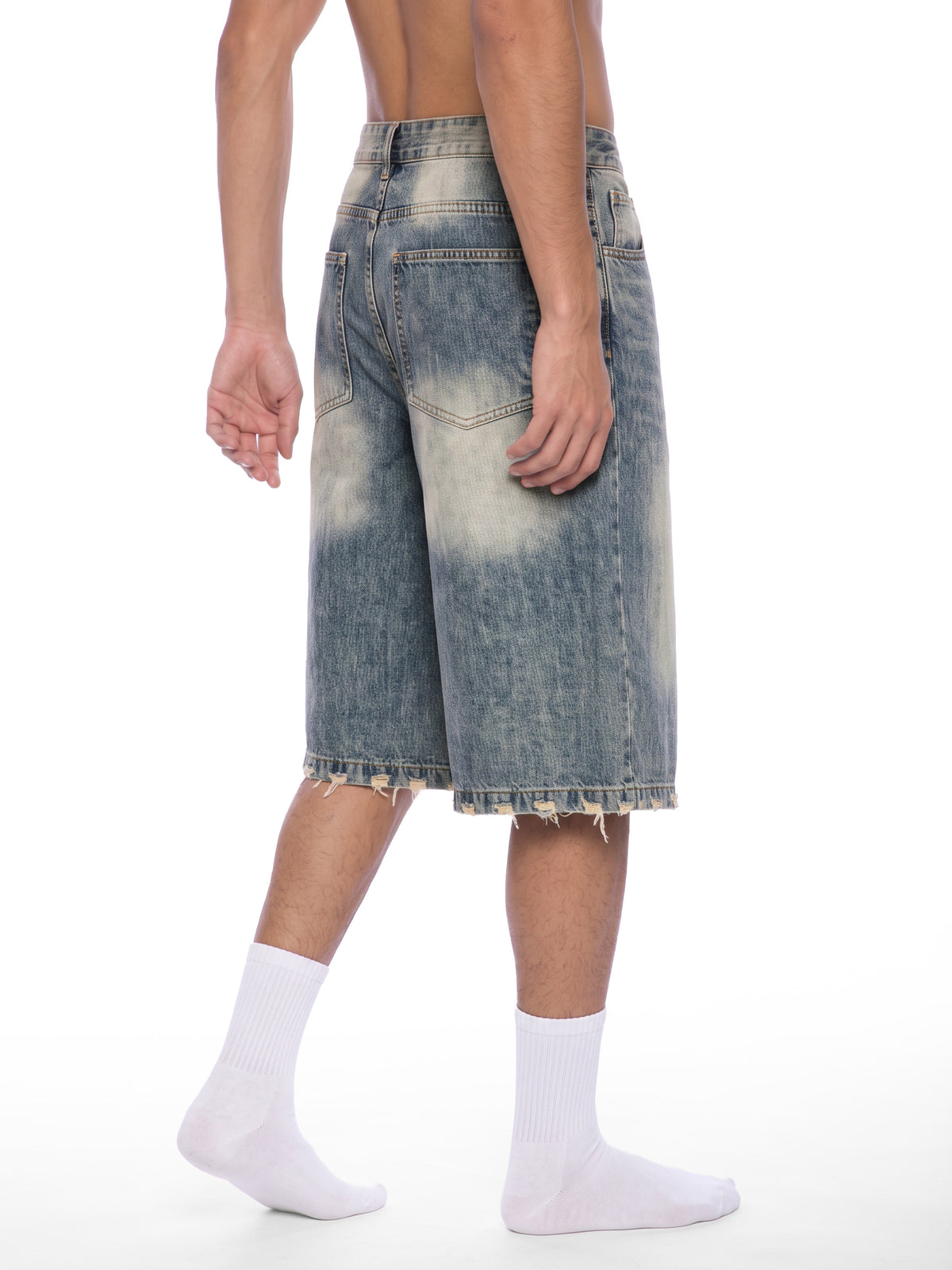 Men's Sunfade Distressed Denim Shorts