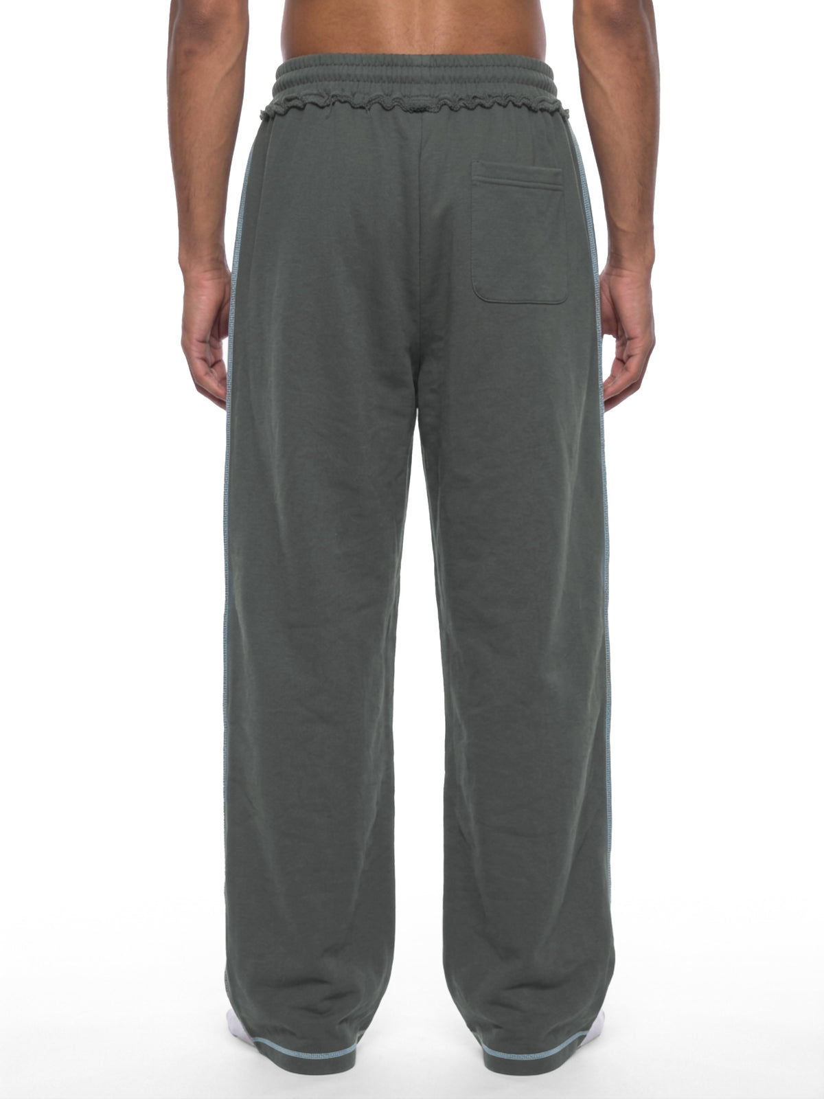 Unisex Raw Edge Topstitch Sweatpants