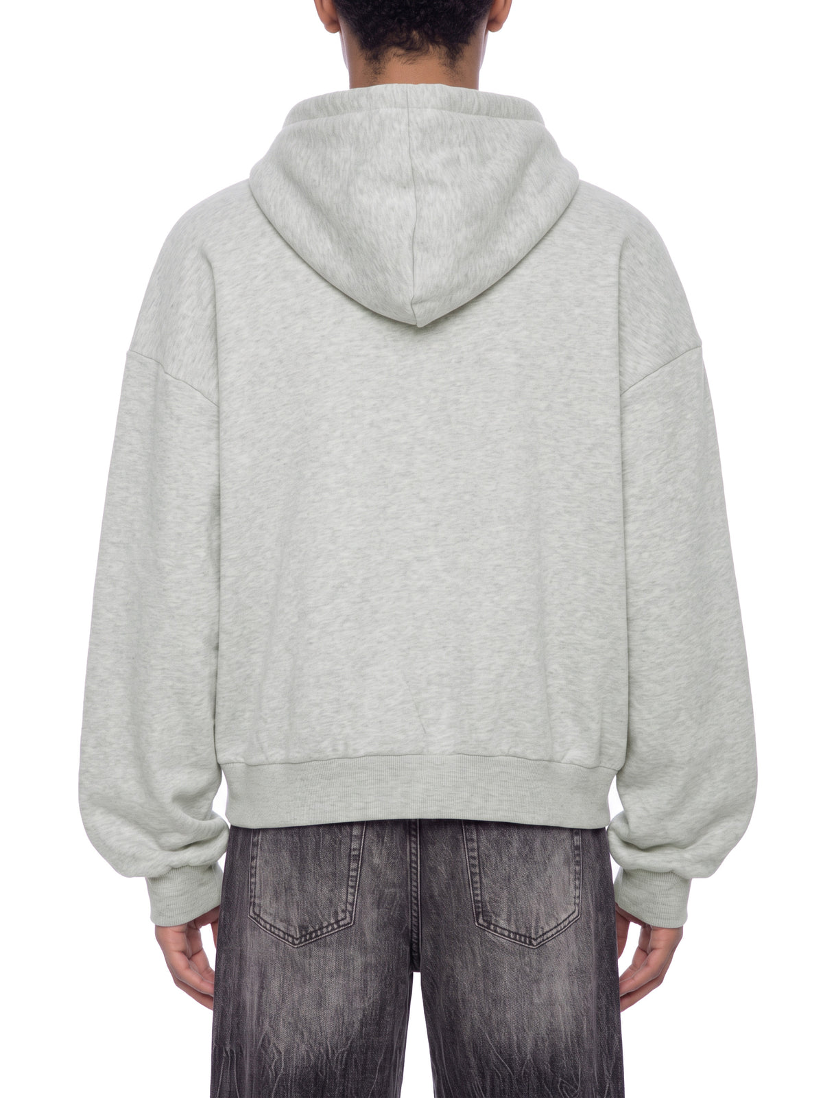 Unisex Boxy Fleece Piping Full Zip Hoodie