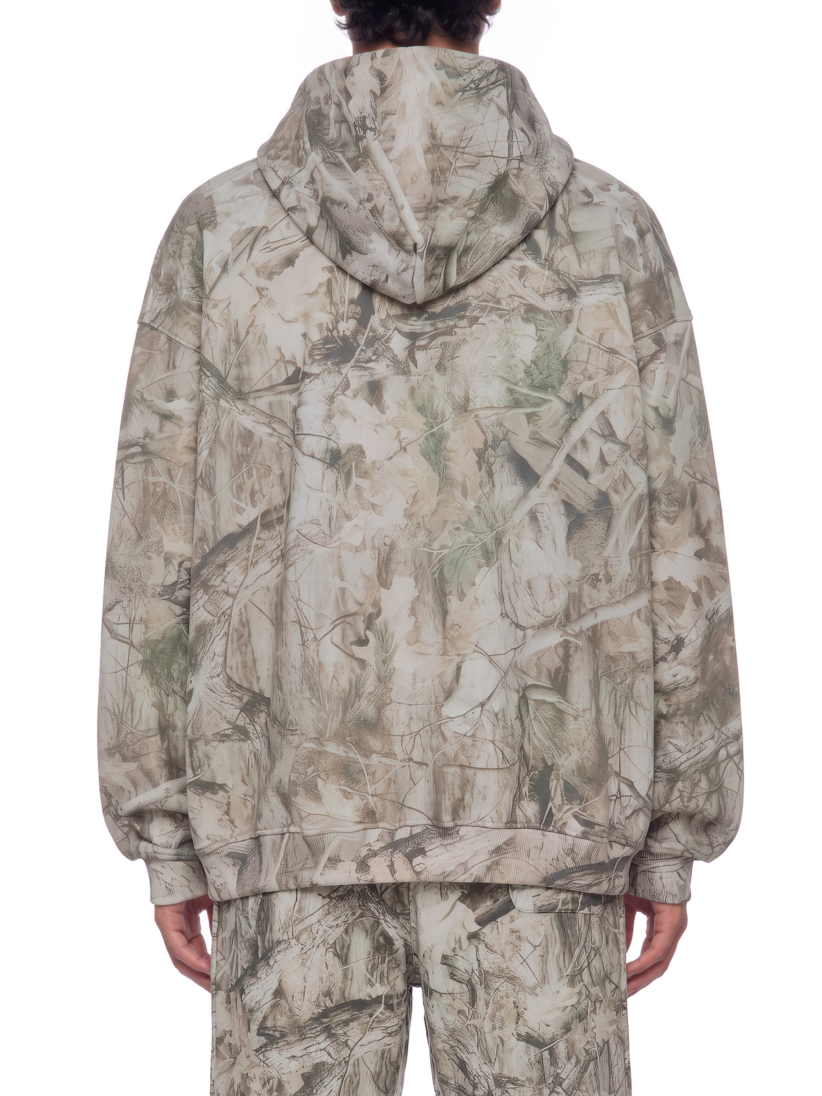 Unisex Oversized Fleece Tree Camo Hoodie