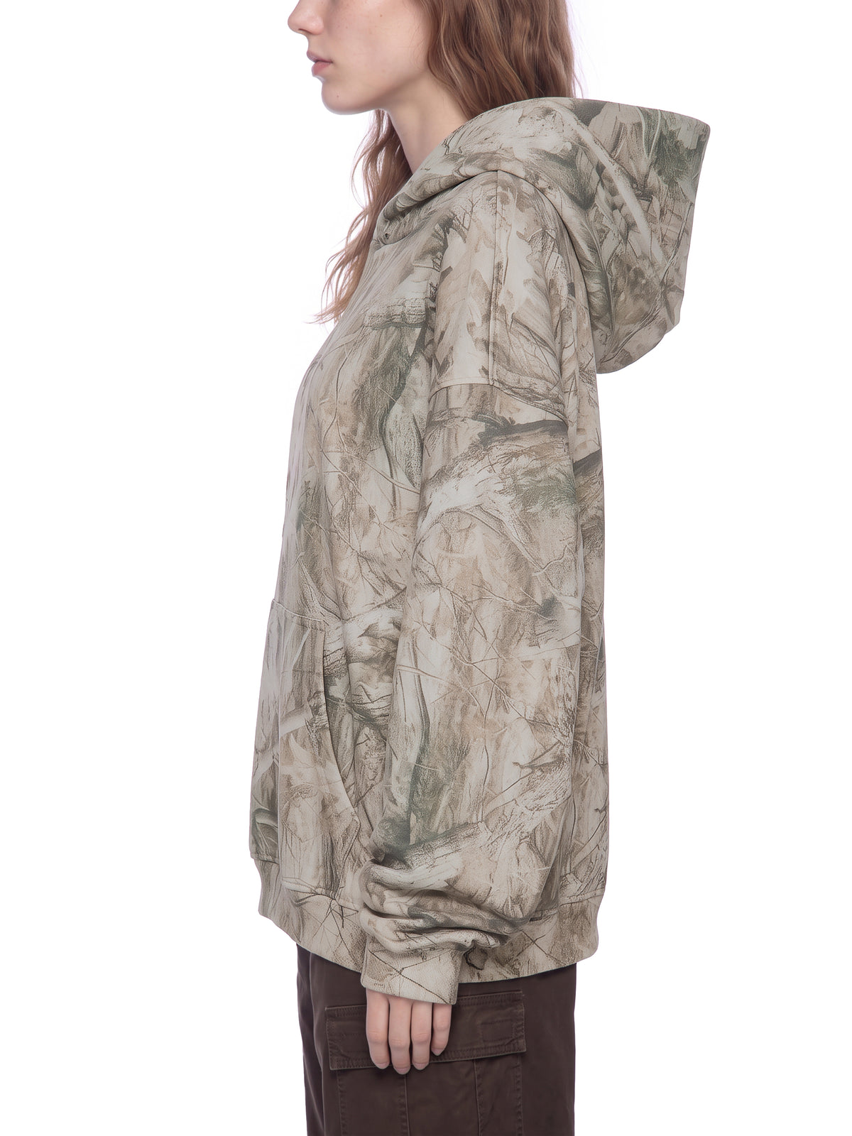 Unisex Oversized Fleece Tree Camo Hoodie