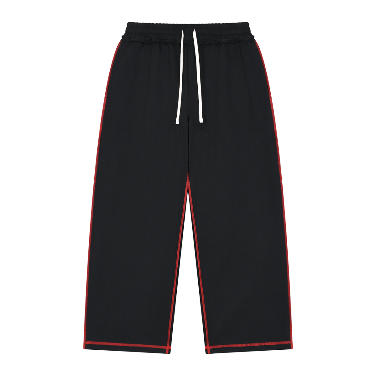 Unisex Raw Edge Topstitch Sweatpants