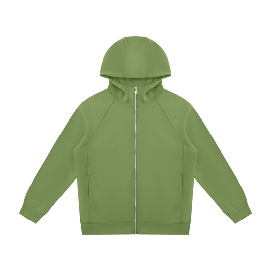 Unisex Raglan Full Zip Hoodie