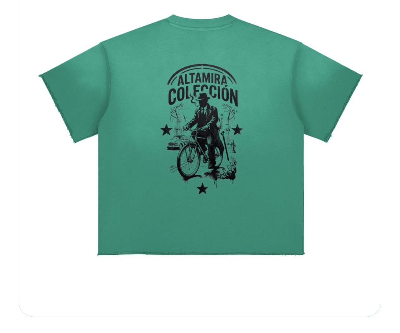Sun Fade Raw Edge T-Shirt