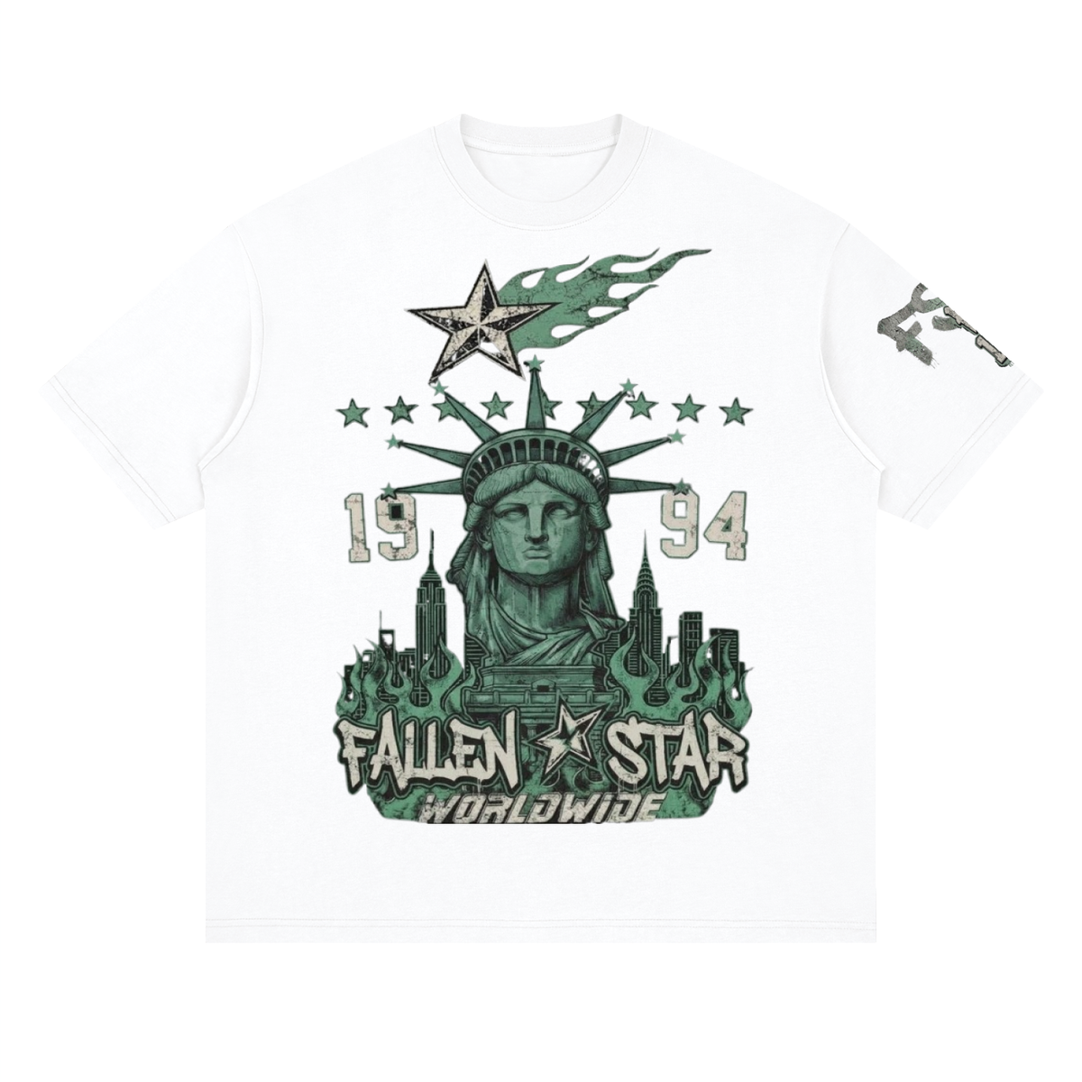 fallenstar. Streetwear Loose Drop Shoulder T-Shirt