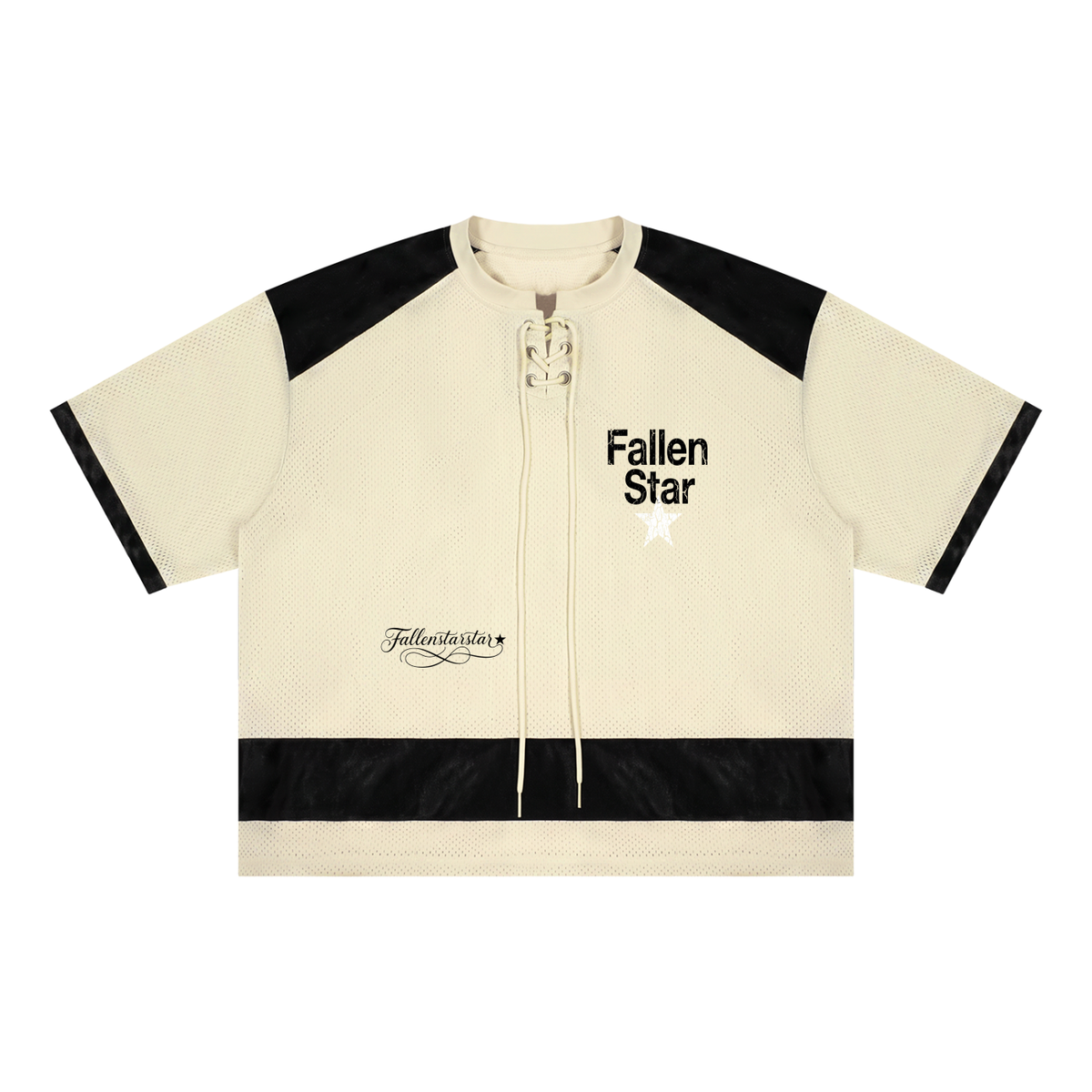 Unisex Raglan Sleeve Mesh Boxy T-Shirt fallenstar