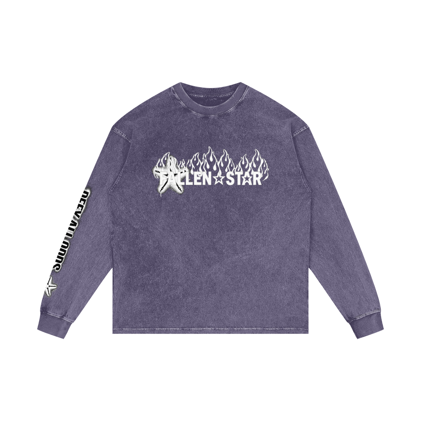 Acid Wash Oversize Long Sleeve T-Shirt