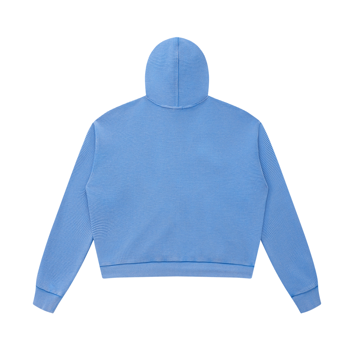 Unisex Mineral Wash Boxy Waffle Hoodie