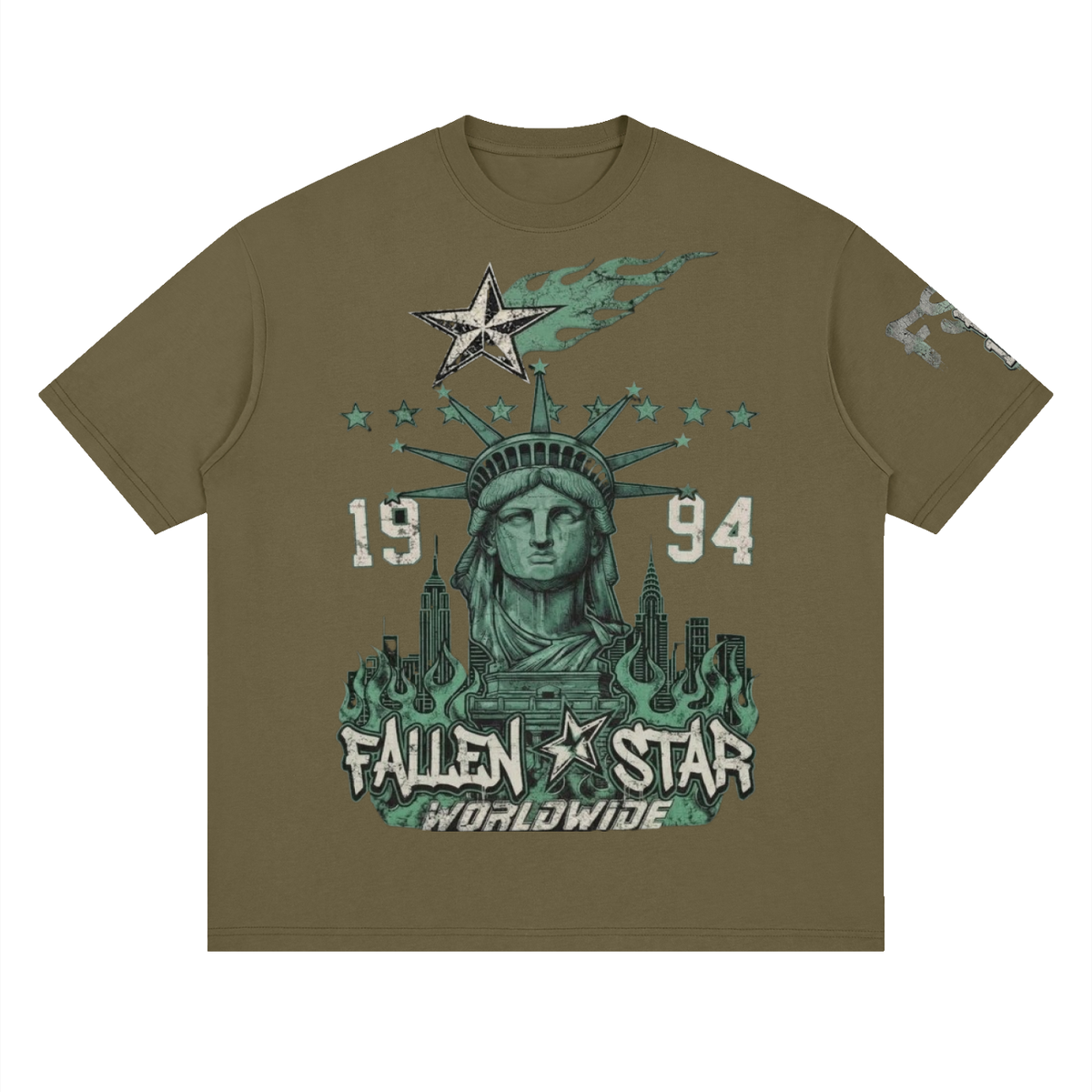 fallenstar. Streetwear Loose Drop Shoulder T-Shirt