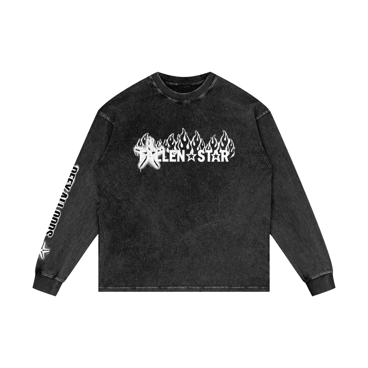 Acid Wash Oversize Long Sleeve T-Shirt