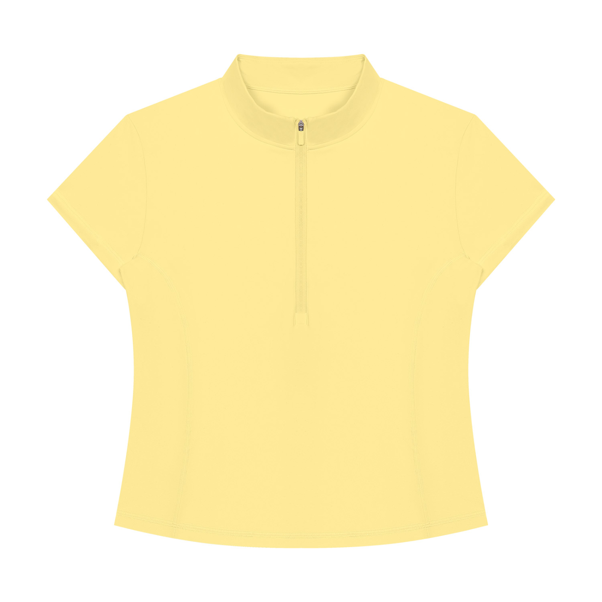 Women's Yoga Quarter-Zip Mock Neck T-Shirt