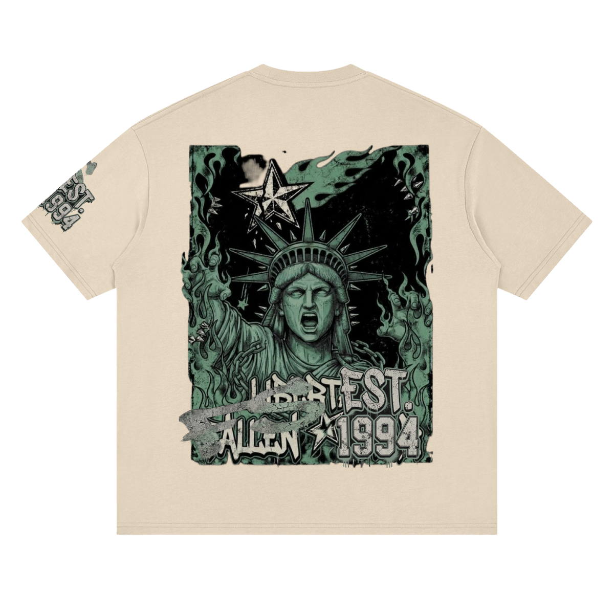 fallenstar. Streetwear Loose Drop Shoulder T-Shirt