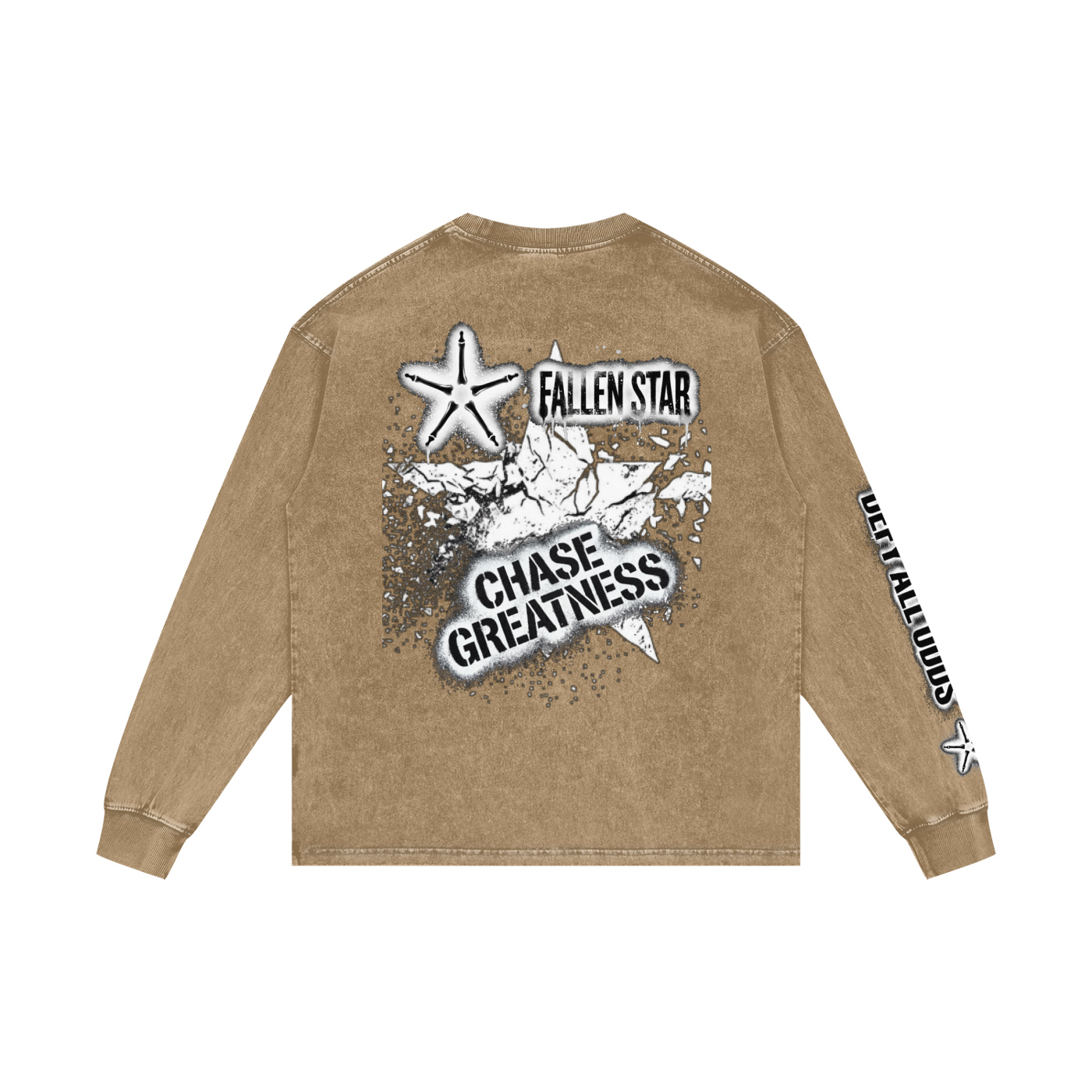 Acid Wash Oversize Long Sleeve T-Shirt