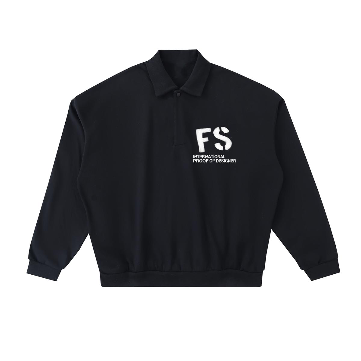 Heavyweight Fleece Polo Sweatshirt