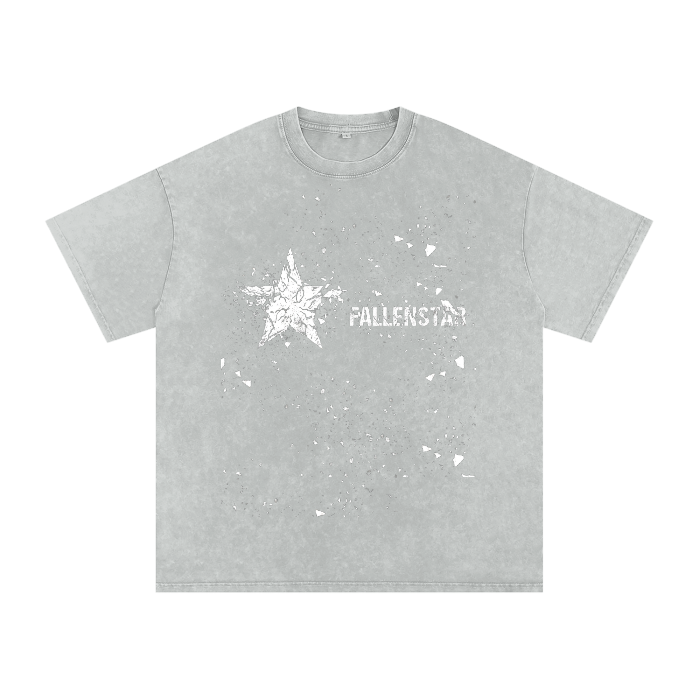 Snow Washed Oversized Cotton T-Shirt