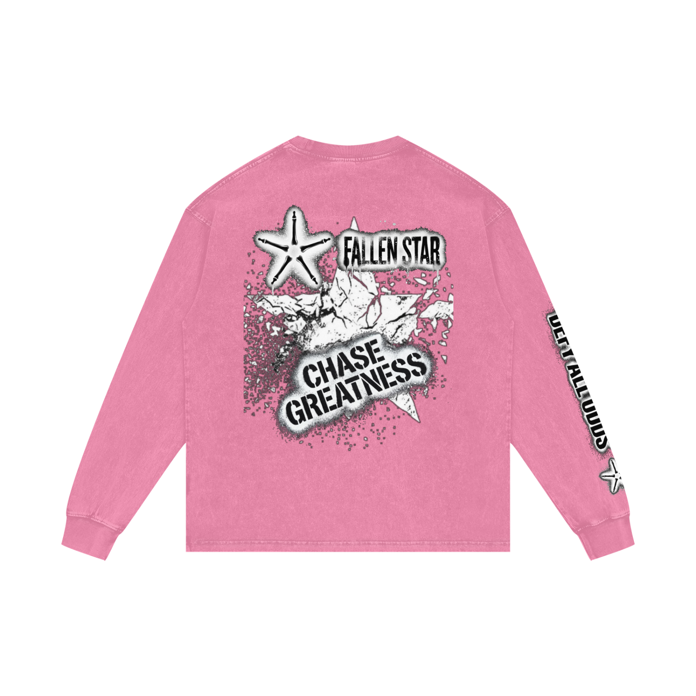 Acid Wash Oversize Long Sleeve T-Shirt