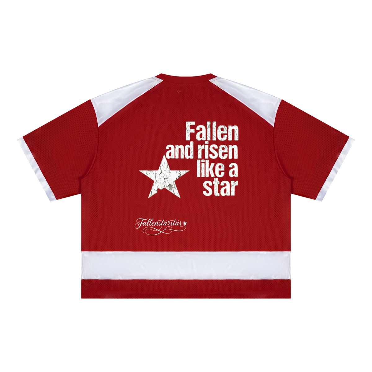 Unisex Raglan Sleeve Mesh Boxy T-Shirt fallenstar